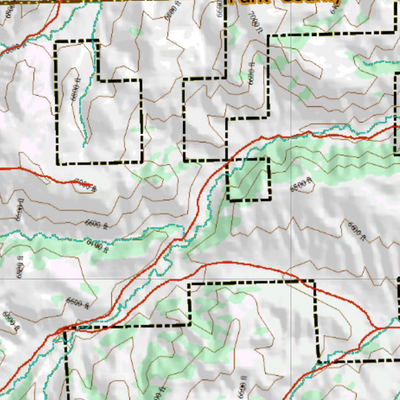 Wy Mule Deer Unit 118 Topographical Map Preview 2