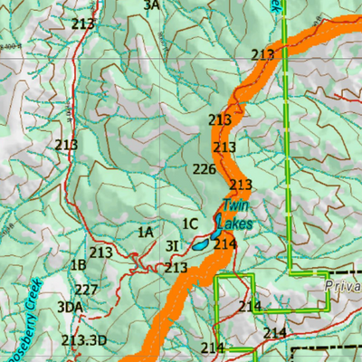Wy Mule Deer Unit 118 Topographical Map Preview 3