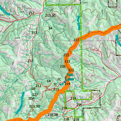 Wy Mule Deer Unit 119 Topographical Map Preview 3
