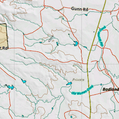 Wy Mule Deer Unit 12 with Land Ownership Preview 2
