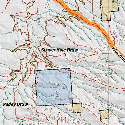 Wy Mule Deer Unit 12 with Land Ownership Preview 3