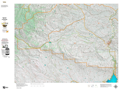 Wy Mule Deer Unit 120 Topographical Map Preview 1