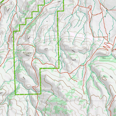 Wy Mule Deer Unit 120 Topographical Map Preview 2