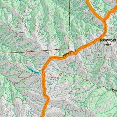 Wy Mule Deer Unit 120 Topographical Map Preview 3