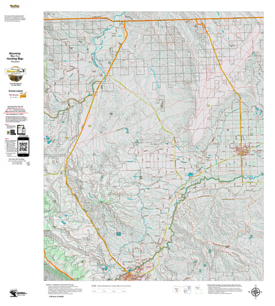 Wy Mule Deer Unit 121 Topographical Map Preview 1
