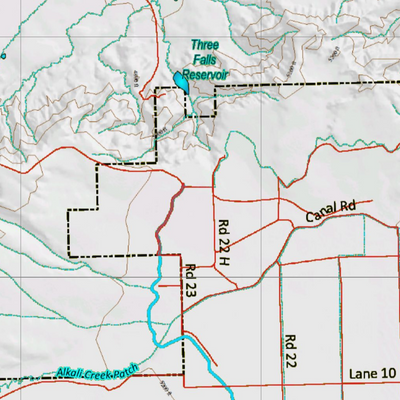 Wy Mule Deer Unit 121 Topographical Map Preview 2