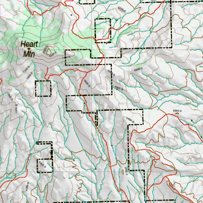 Wy Mule Deer Unit 121 Topographical Map Preview 3