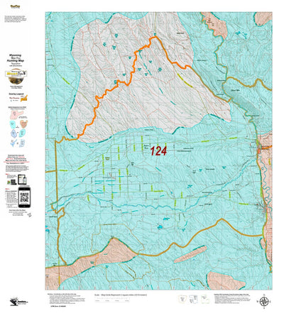 Wy Mule Deer Unit 124 Topo with Concentrations Preview 1