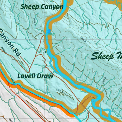 Wy Mule Deer Unit 124 Topo with Concentrations Preview 3