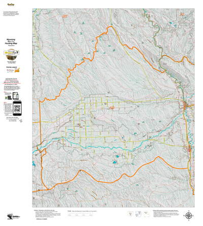 Wy Mule Deer Unit 124 Topographical Map Preview 1