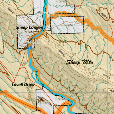 Wy Mule Deer Unit 124 with Land Ownership Preview 3
