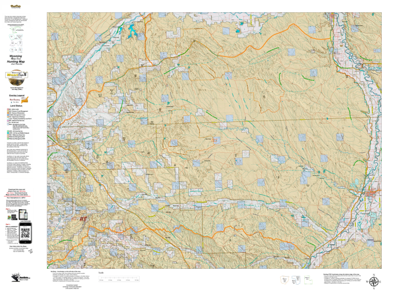 Wy Mule Deer Unit 125 Concentrations and Land Ownership Map by Wyoming ...