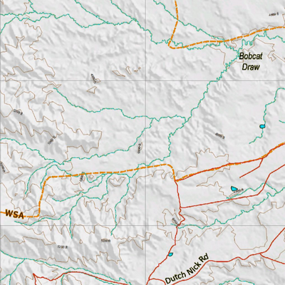 Wy Mule Deer Unit 125 Topographical Map Preview 2