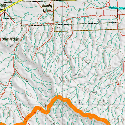 Wy Mule Deer Unit 125 Topographical Map Preview 3