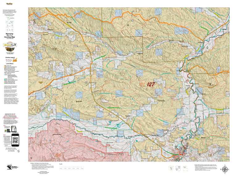 Wy Mule Deer Unit 127 Concentrations and Land Ownership Map by Wyoming ...