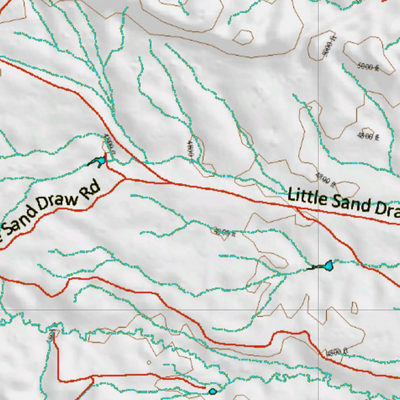 Wy Mule Deer Unit 127 Topographical Map Preview 2