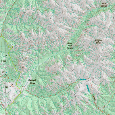 Wy Mule Deer Unit 128 Topographical Map Preview 3
