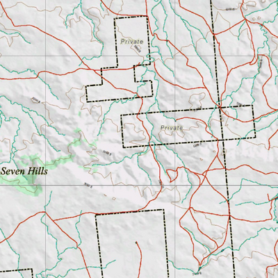 Wy Mule Deer Unit 13 Topographical Map Preview 2