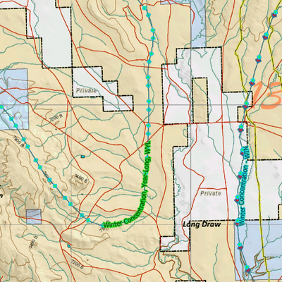 Wy Mule Deer Unit 130 Concentrations and Land Ownership Preview 2