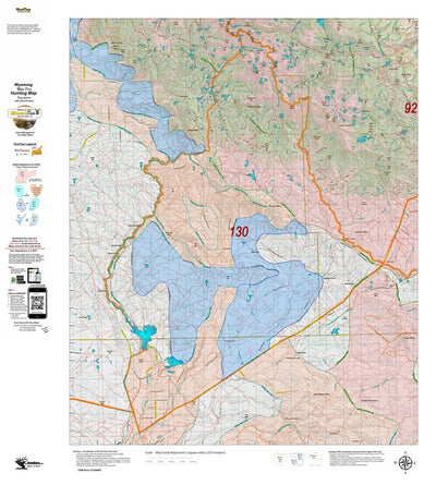 Wy Mule Deer Unit 130 Topo with Concentrations Preview 1