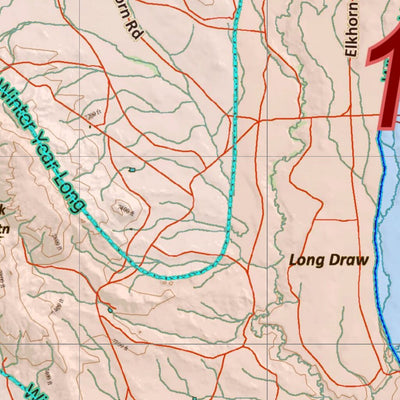 Wy Mule Deer Unit 130 Topo with Concentrations Preview 2