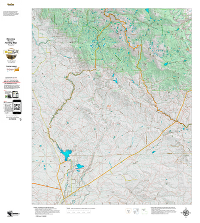 Wy Mule Deer Unit 130 Topographical Map Preview 1