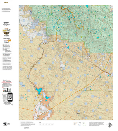 Wy Mule Deer Unit 130 with Land Ownership Preview 1