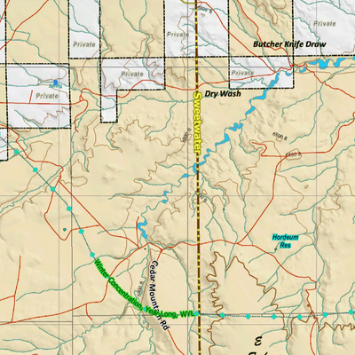 Wy Mule Deer Unit 132 Concentrations and Land Ownership Preview 2
