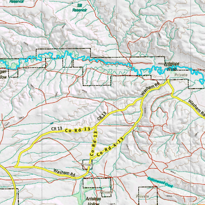 Wy Mule Deer Unit 132 Topographical Map Preview 3