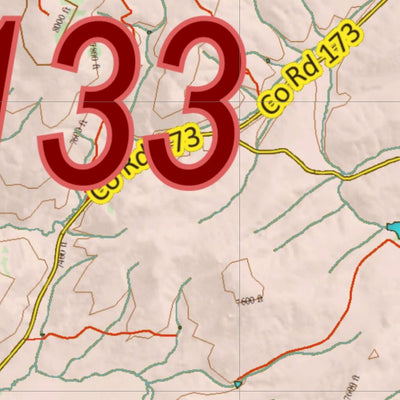 Wy Mule Deer Unit 133 Topo with Concentrations Preview 2