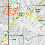 Wy Mule Deer Unit 133 Topographical Map Preview 2