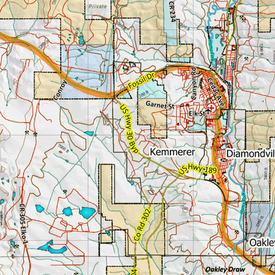 Wy Mule Deer Unit 134 with Land Ownership Preview 3