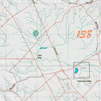 Wy Mule Deer Unit 138 Topographical Map Preview 2