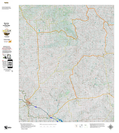 Wy Mule Deer Unit 14 Topographical Map Preview 1