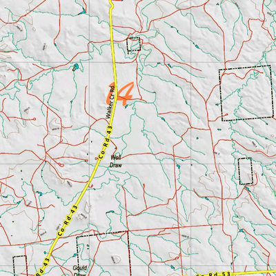 Wy Mule Deer Unit 14 Topographical Map Preview 2