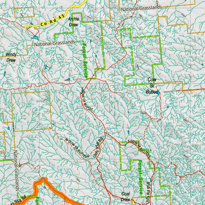 Wy Mule Deer Unit 14 Topographical Map Preview 3