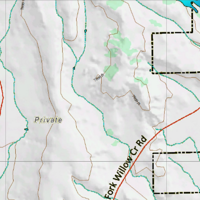 Wy Mule Deer Unit 140 Topographical Map Preview 2