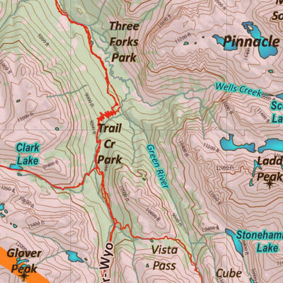 Wy Mule Deer Unit 141 Topo with Concentrations Preview 3