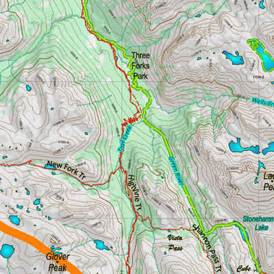 Wy Mule Deer Unit 141 Topographical Map Preview 3
