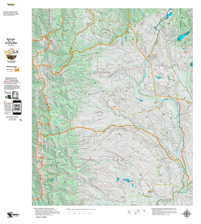 Wy Mule Deer Unit 142 Topographical Map Preview 1