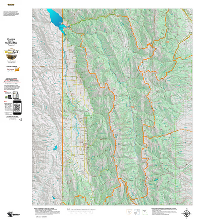 Wy Mule Deer Unit 144 Topographical Map Preview 1