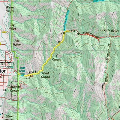 Wy Mule Deer Unit 144 Topographical Map Preview 3