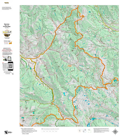 Wy Mule Deer Unit 146 Topographical Map Preview 1