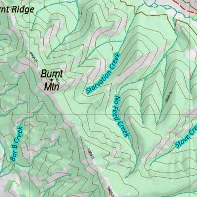Wy Mule Deer Unit 146 Topographical Map Preview 2