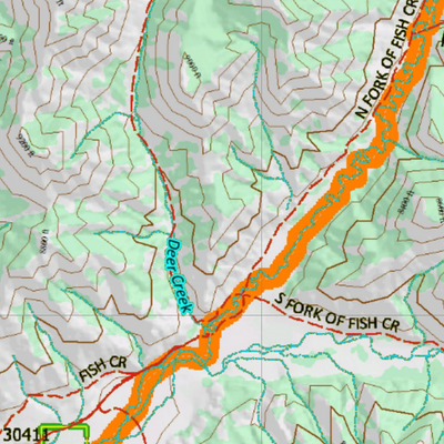 Wy Mule Deer Unit 146 Topographical Map Preview 3