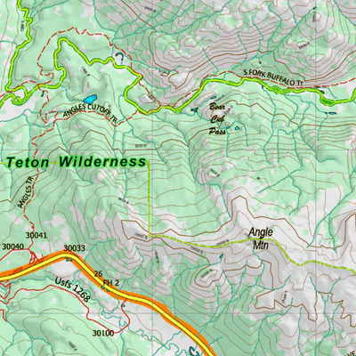 Wy Mule Deer Unit 148 Topographical Map Preview 3