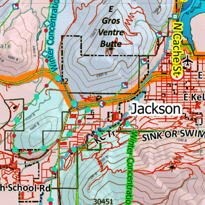 Wy Mule Deer Unit 151 Concentration Areas Preview 3