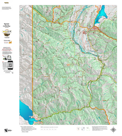 Wy Mule Deer Unit 151 Topographical Map Preview 1