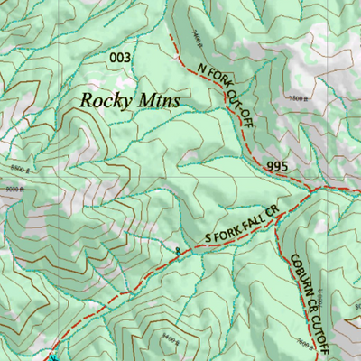 Wy Mule Deer Unit 151 Topographical Map Preview 2