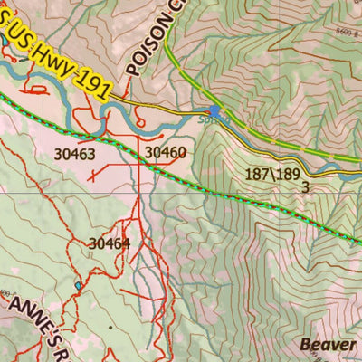 Wy Mule Deer Unit 152 Topo with Concentrations Preview 2